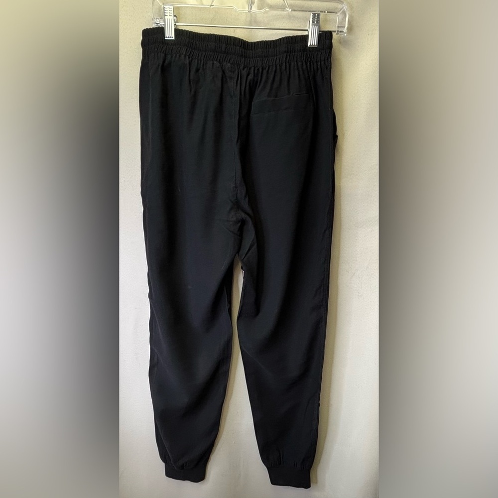 ALYA Black Drawstring Cargo Joggers Pants Size Medium - Picture 2 of 5